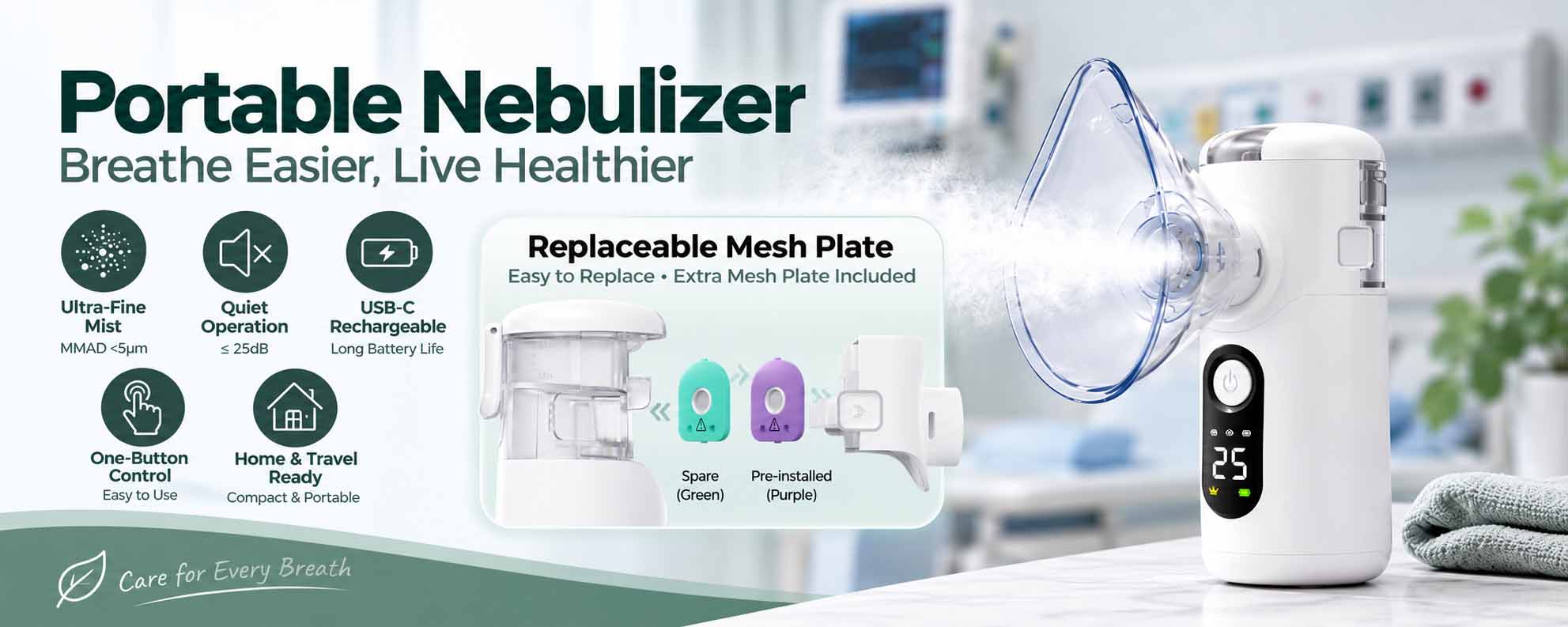 PocketNez replaceable mesh plate
